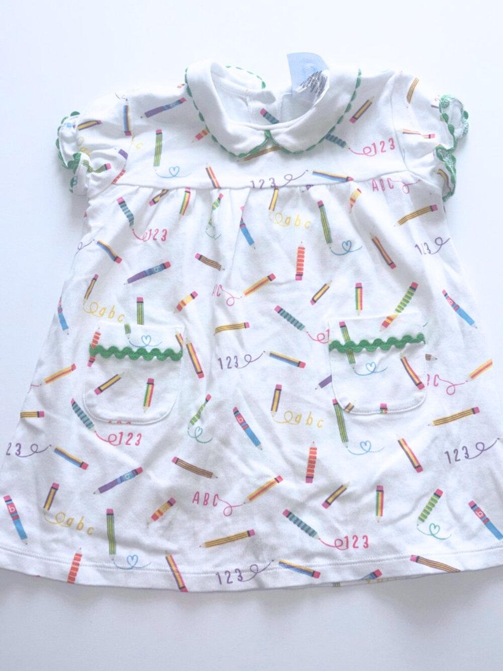 Bella Bliss Girls' Pima Cotton Back to School Dress size 18 M BTS Preppy